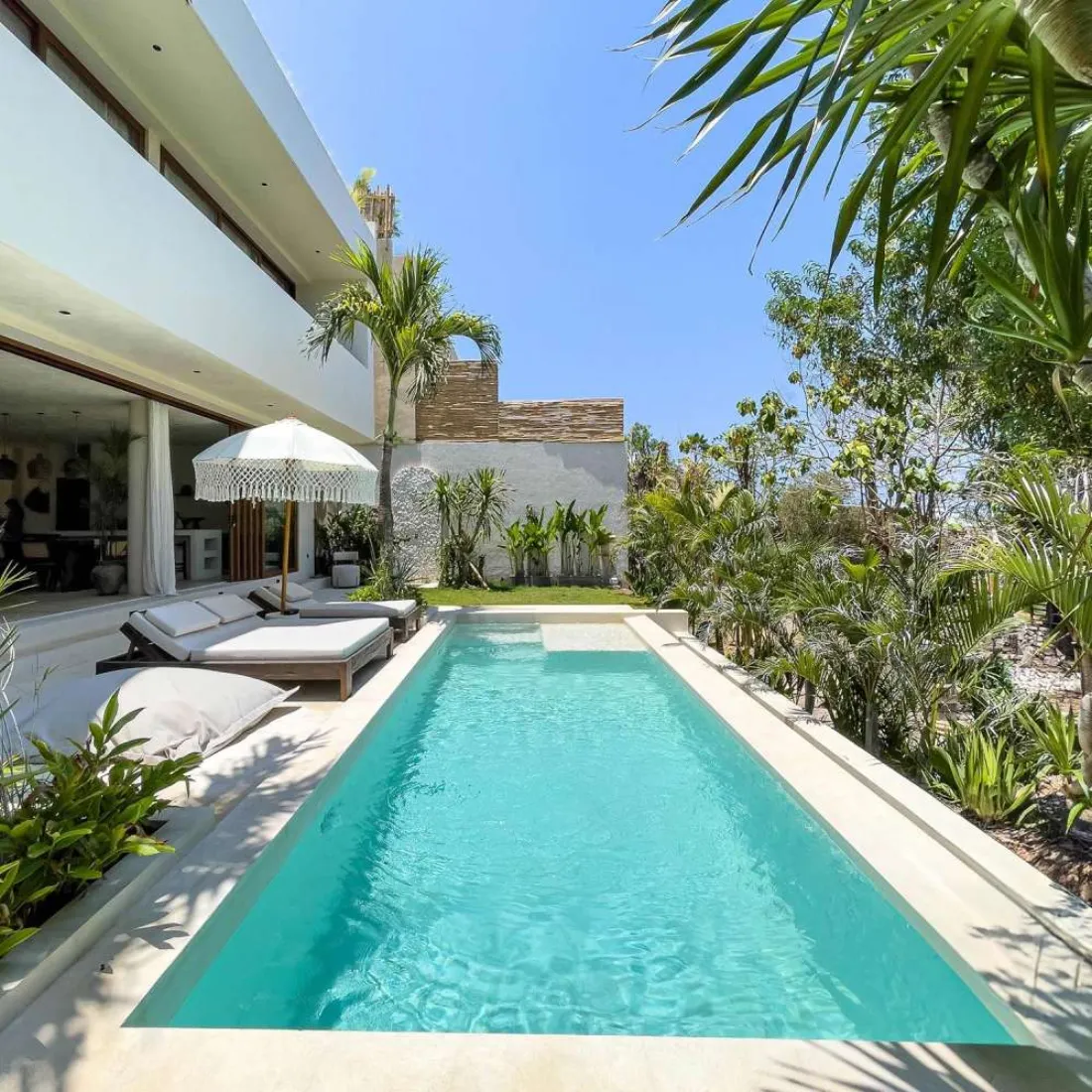 Beachfront villas